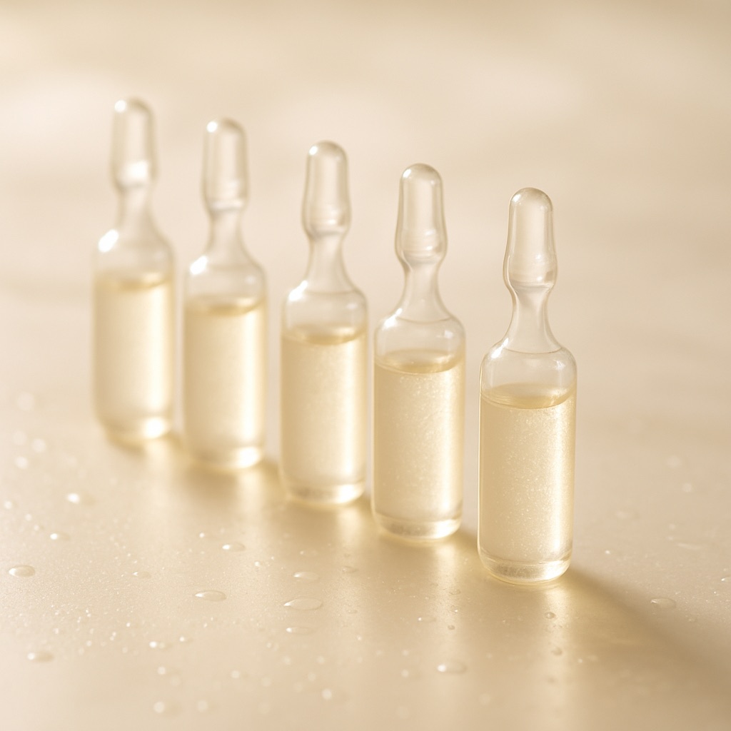 Single-dose beauty serum ampoules